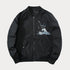 Whale Embroidered MA1 Bomber Jacket for Men – Oversized Japanese Sukajan Coat